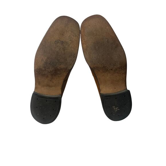 Vintage 1960s Killer Mod Leather Dress Shoes By Freeman Slip On Size 9.5 C Rare - Picture 4 of 7